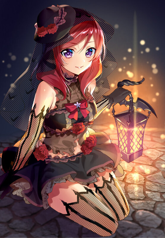 Red-haired Girl with Lantern — Red