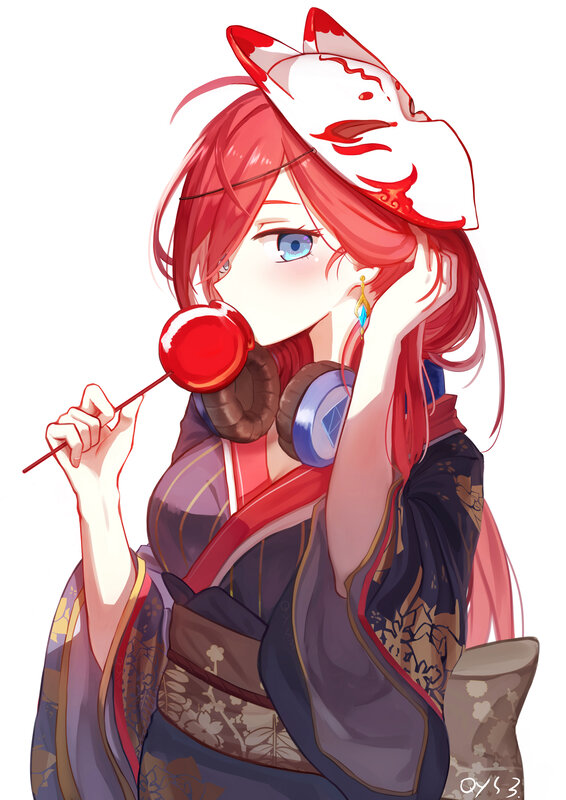 Red-haired Girl with Lollipop