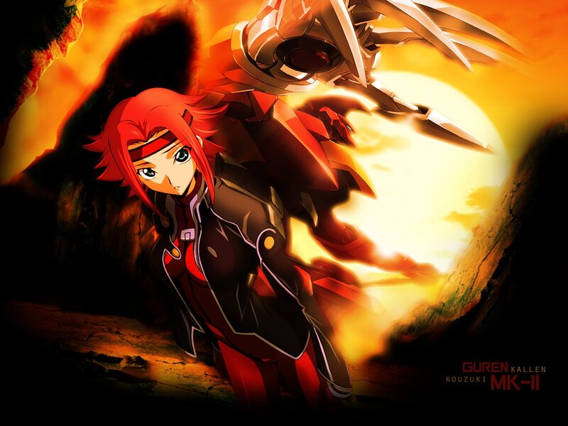 Red-haired Girl with Mech