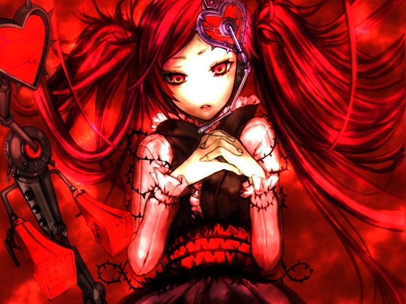 Red-haired Girl with Mechanical Parts