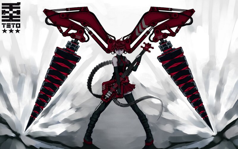 Red-haired Girl with Mechanical Wings