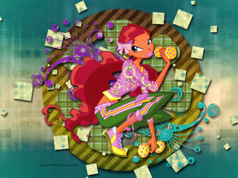 Red-haired Girl with Microphone