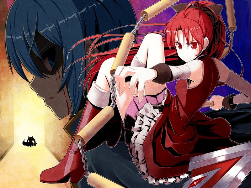 Red-haired Girl with Nunchucks — Red