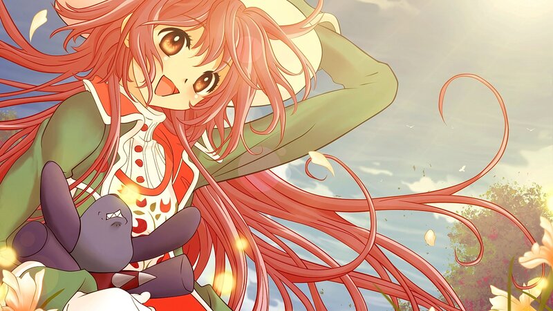 Red-haired Girl with Plush Toy