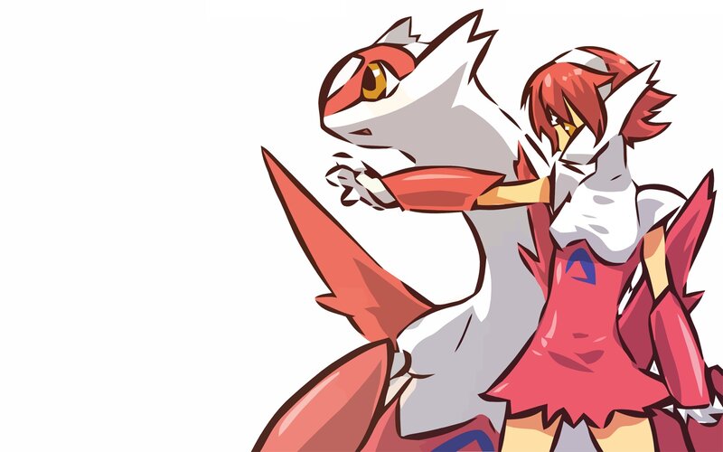 Red-haired girl with Pokémon