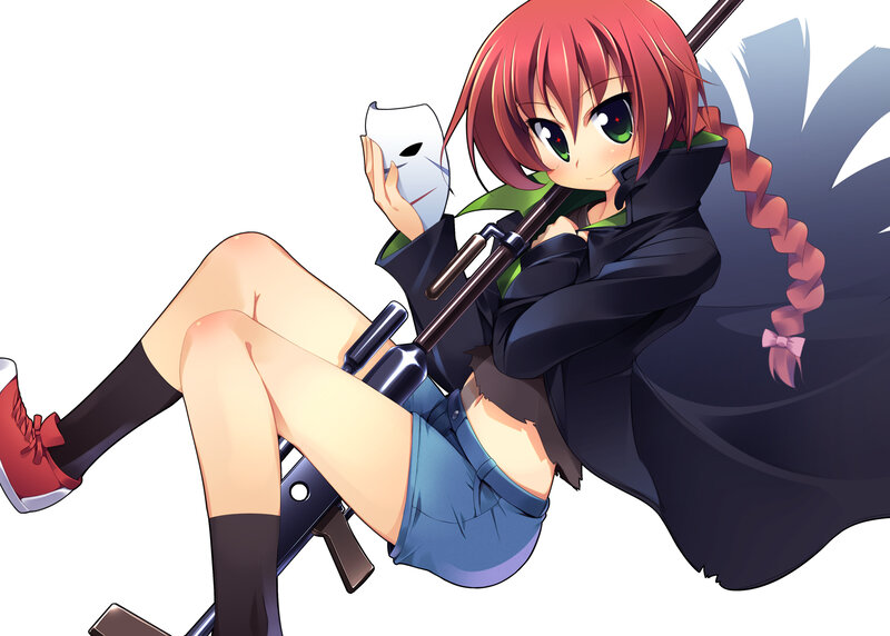 Red-haired Girl with Rifle — Red