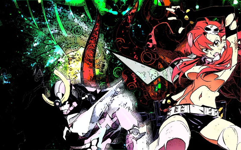 Red-haired Girl with Robot — Black