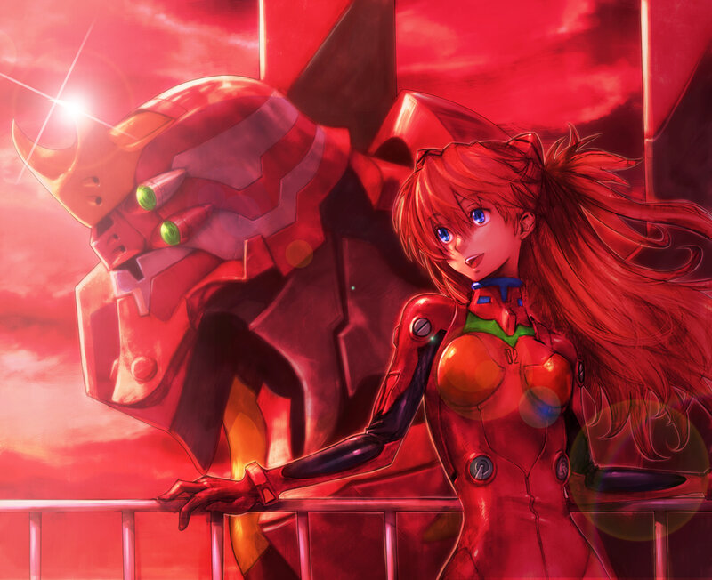 Red-haired Girl with Robot