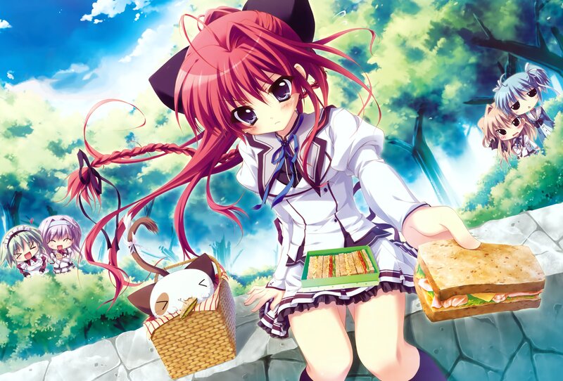 Red-haired Girl with Sandwich