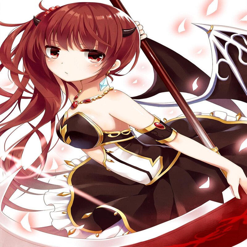 Red-haired Girl with Spear — Brown