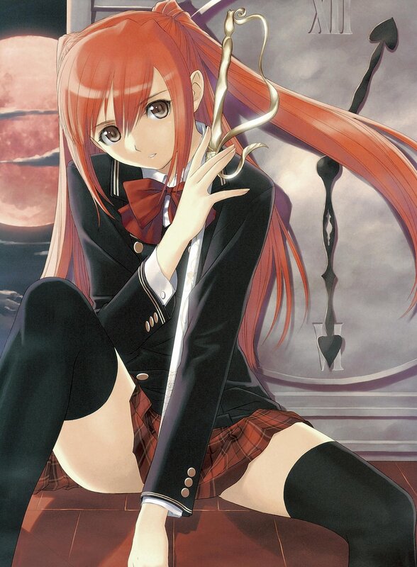 Red-haired girl with sword