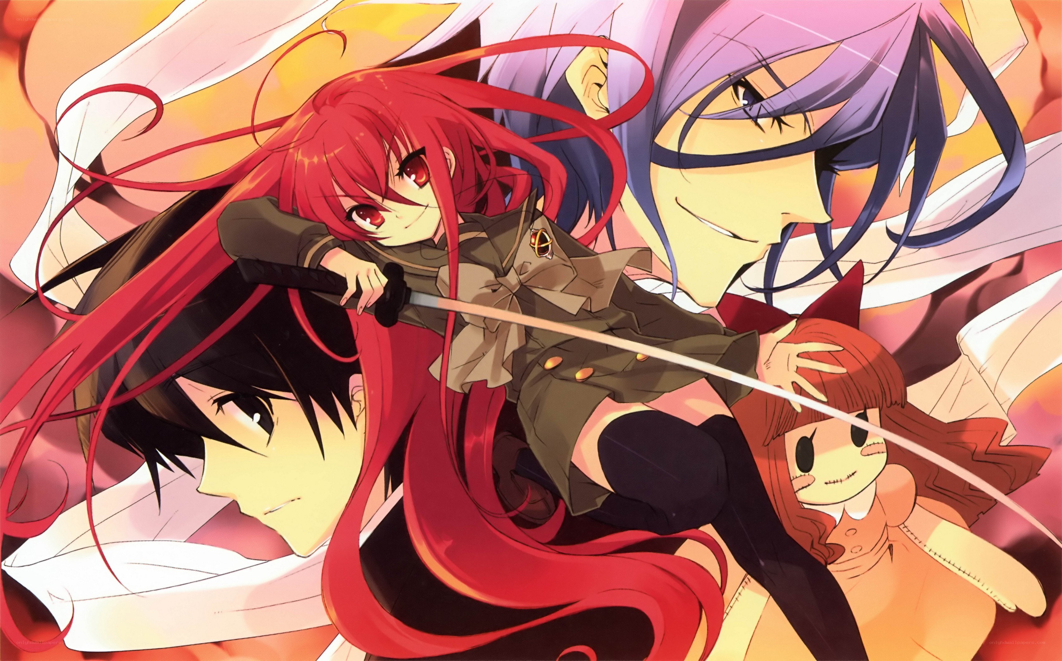 Red-haired girl with sword