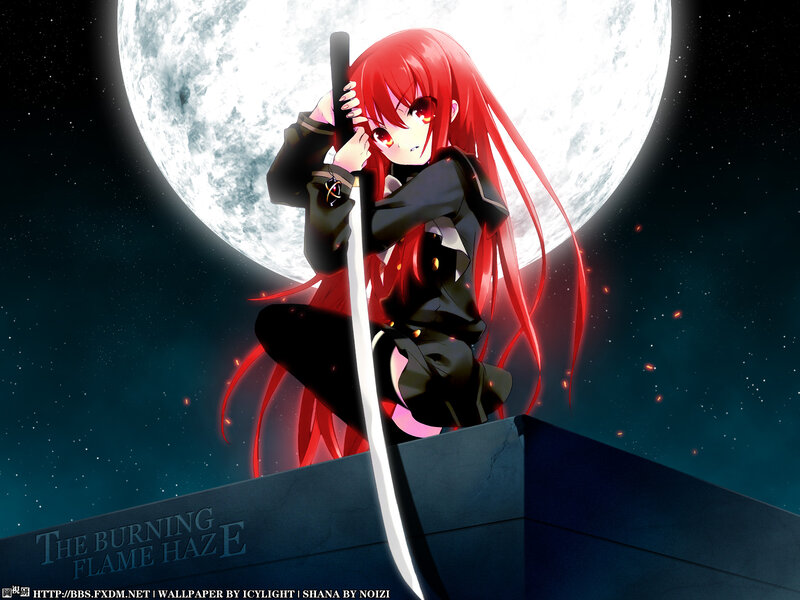 Red-haired girl with sword