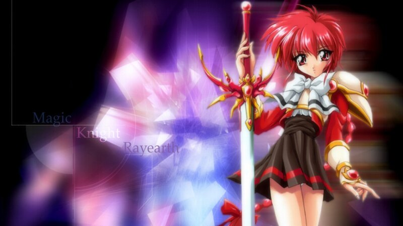 Red-haired Girl with Sword — Purple, Dramatic