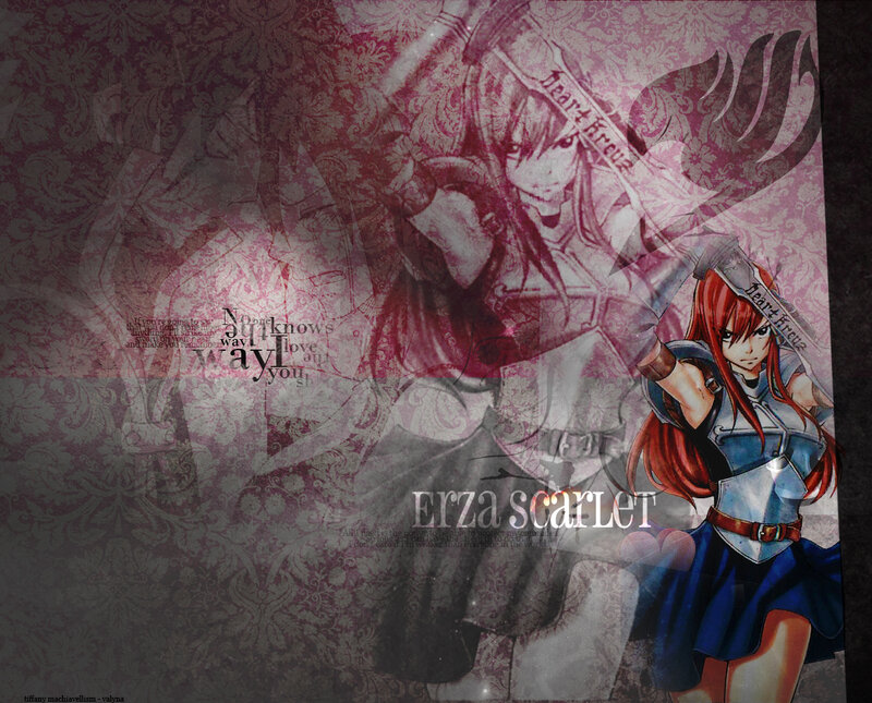 Red-haired Girl with Sword — Red, Dramatic, Anime, Armor