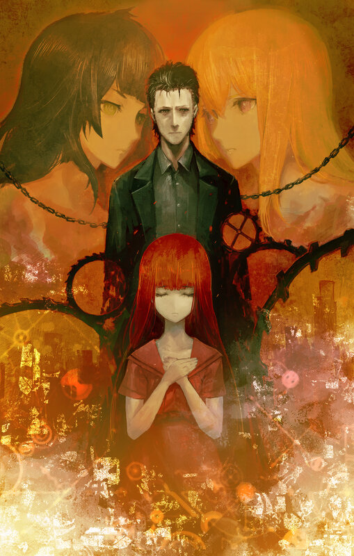 Red-haired Girl with Two Figures