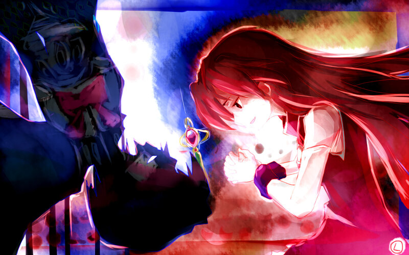 Red-haired Girl with Wand