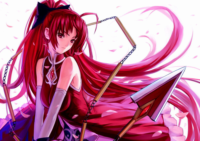 Red-haired Girl with Weapons — Red