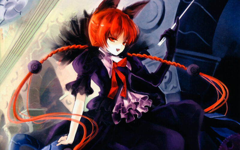 Red-haired Girl with Whip