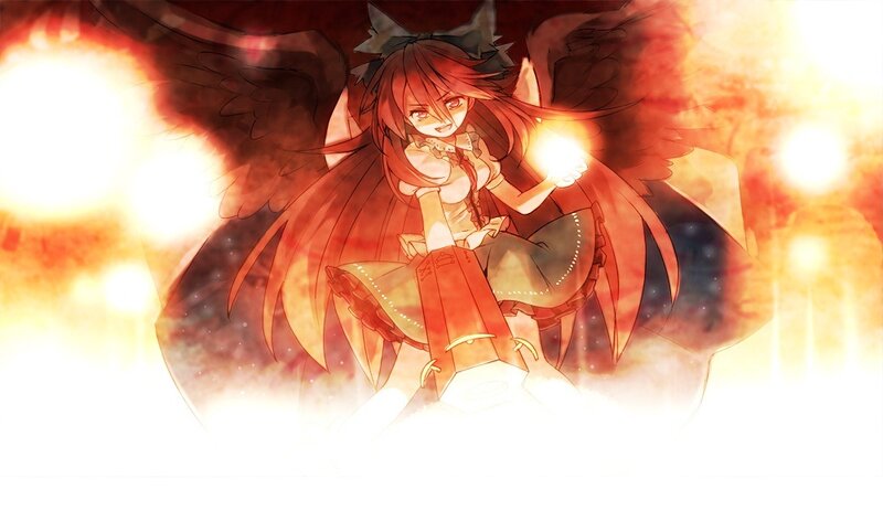 Red-haired Girl with Wings — Red, Dramatic