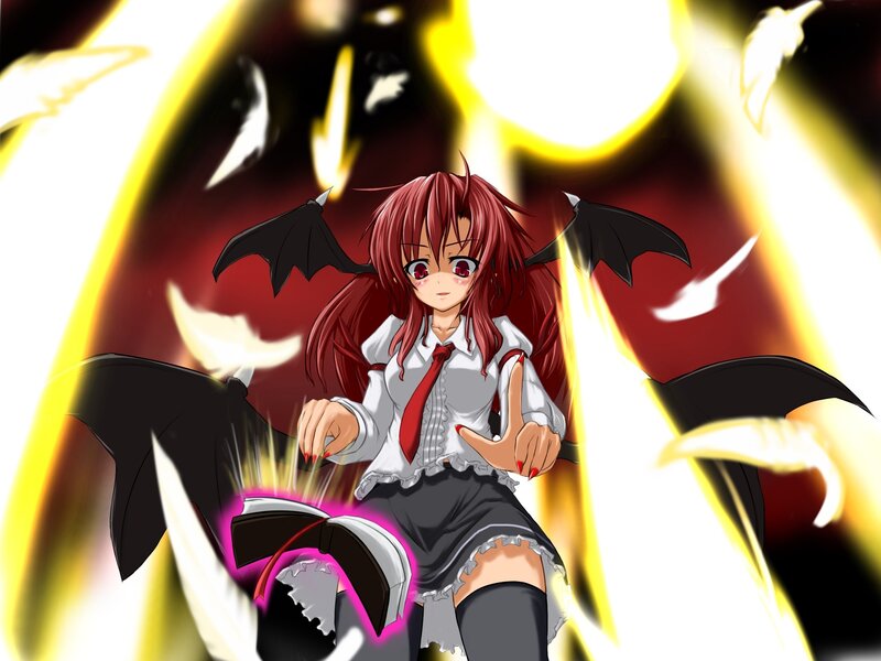 red-haired girl with wings