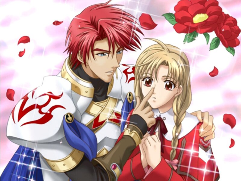 Red-haired Knight and Blonde Girl