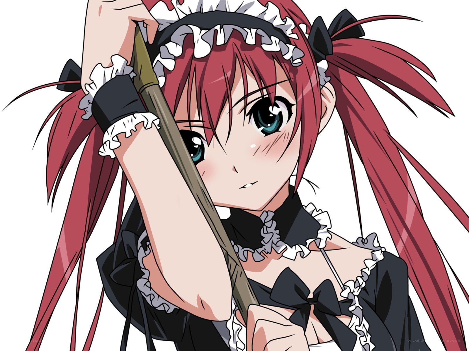 red-haired maid character
