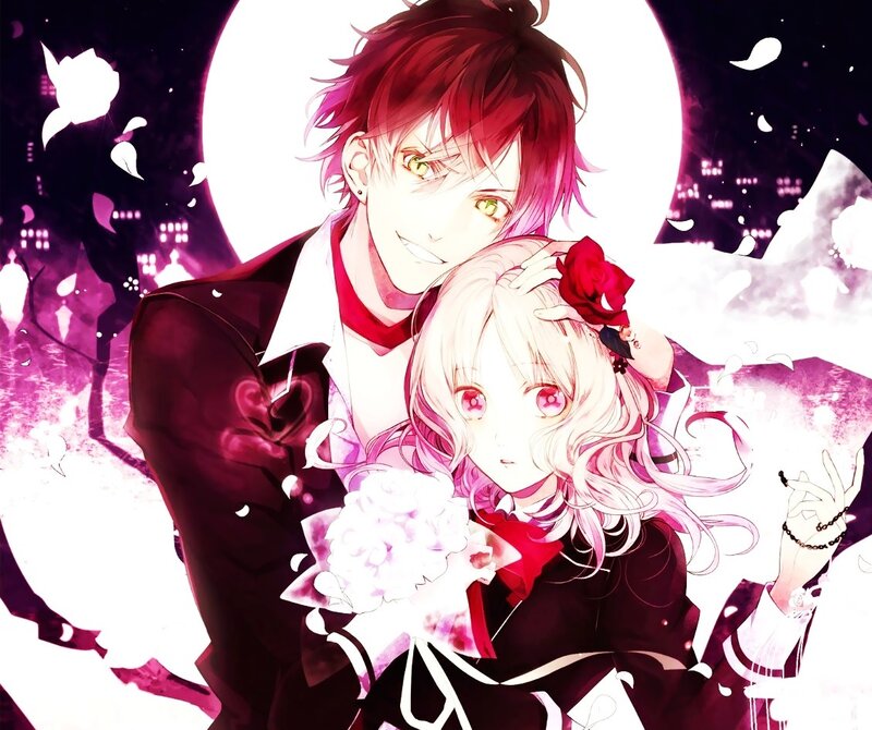 Red-haired Man and Blonde Woman — Pink