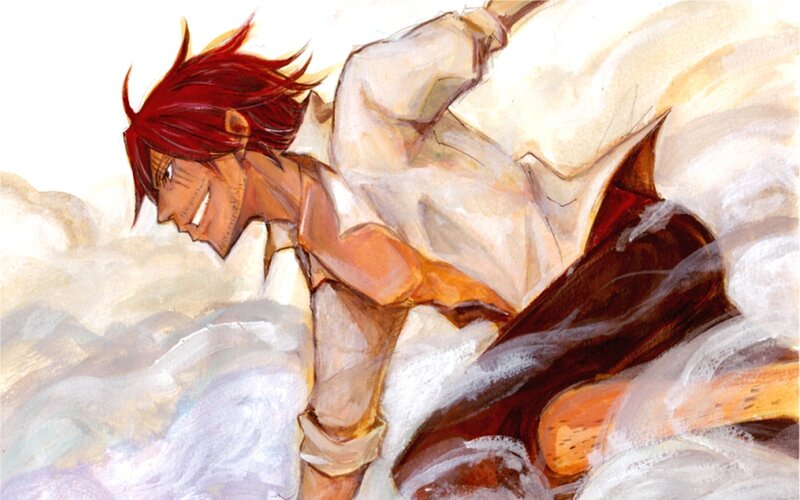 Red-haired Man in Motion