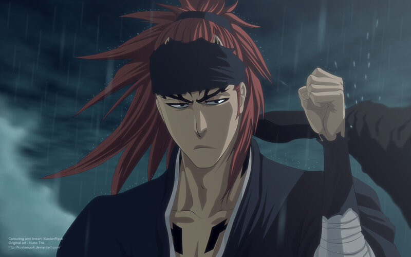 Red-haired Man in Rain