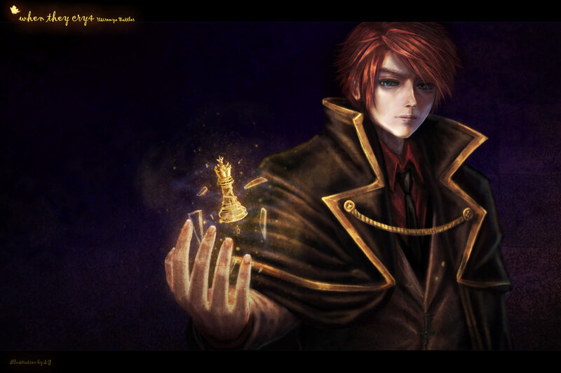 Red-haired Man with Chess Piece