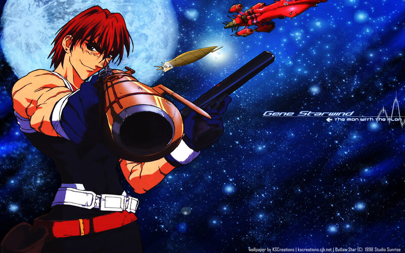 Red-haired Man with Gun — Blue, Dramatic