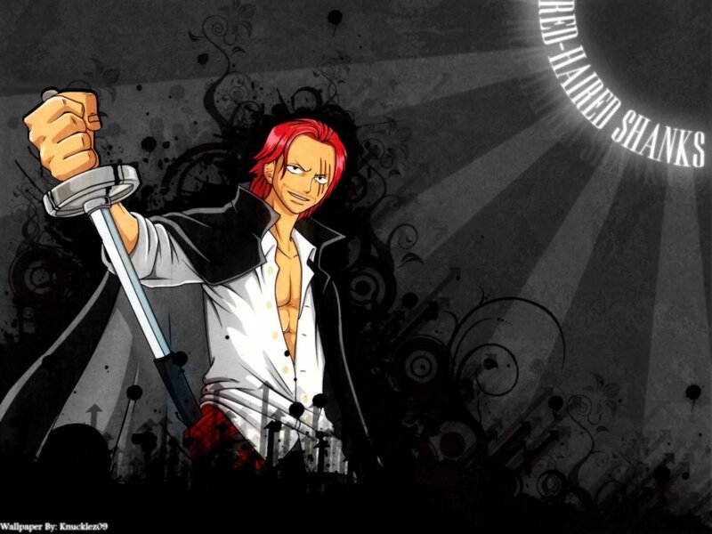 Red-haired Man with Sword — Red, Dramatic, Anime