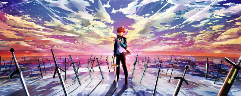 Red-haired Man with Swords