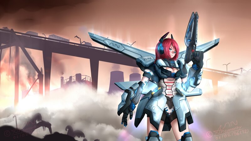 Red-haired Mecha Pilot