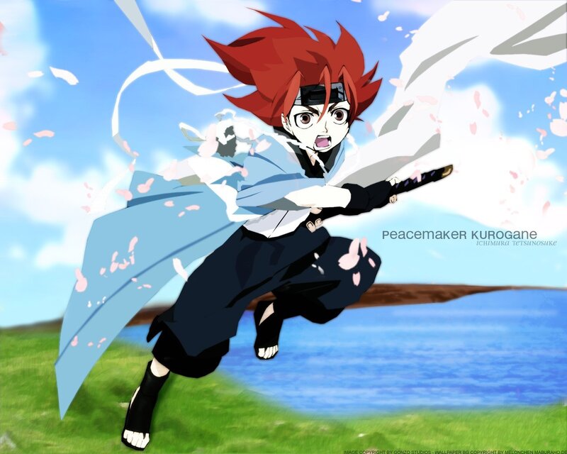 red-haired ninja in action