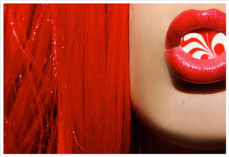Red-haired Person with Candy