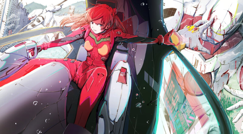 Red-haired Pilot in Cockpit — Red, Dramatic