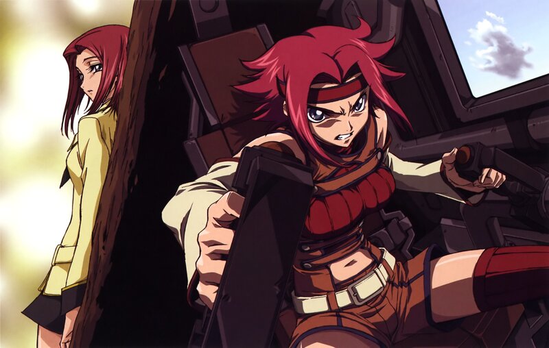 Red-haired Pilot in Cockpit — Red