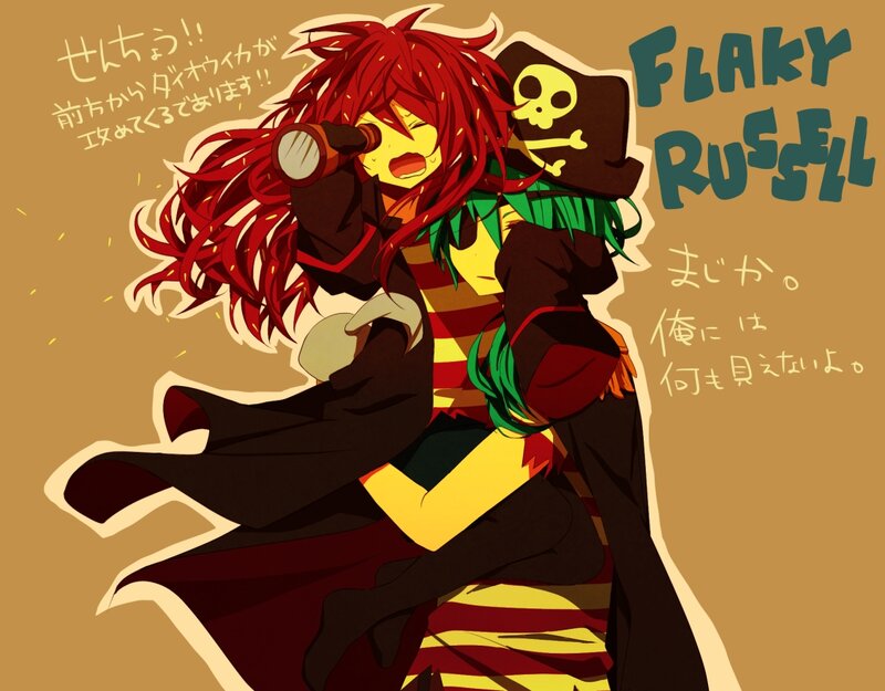 Red-haired Pirate Character — Brown