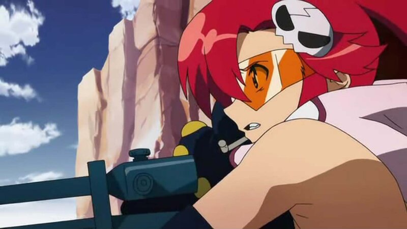 red-haired sniper aiming