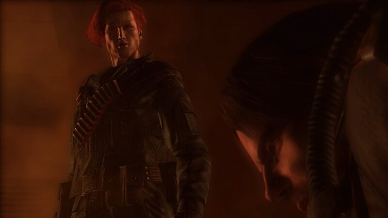 Red-haired Soldier in Uniform