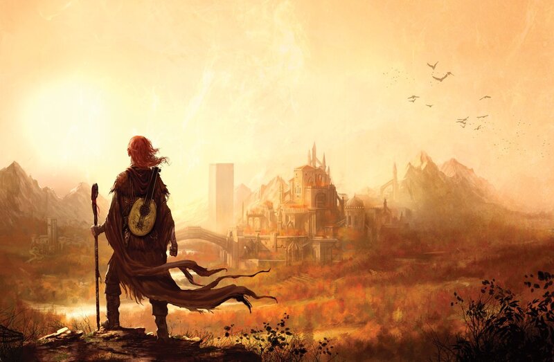 Red-haired Traveler — Orange, Dramatic