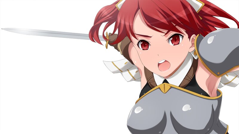 red-haired warrior girl