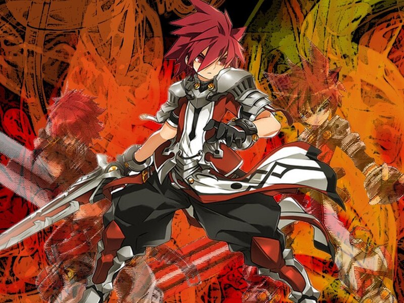 red-haired warrior in armor