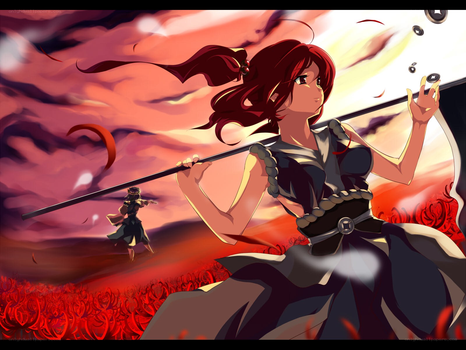 Red-haired warrior in battle