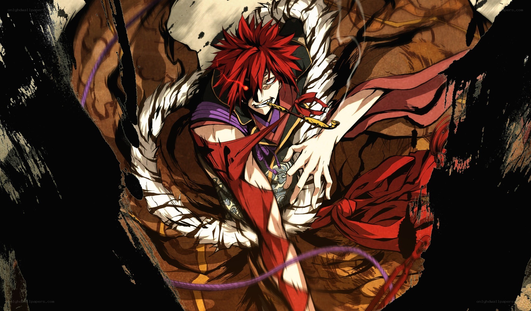 red-haired warrior in battle