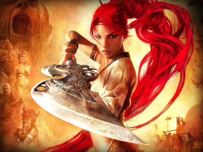 Red-haired warrior with axe