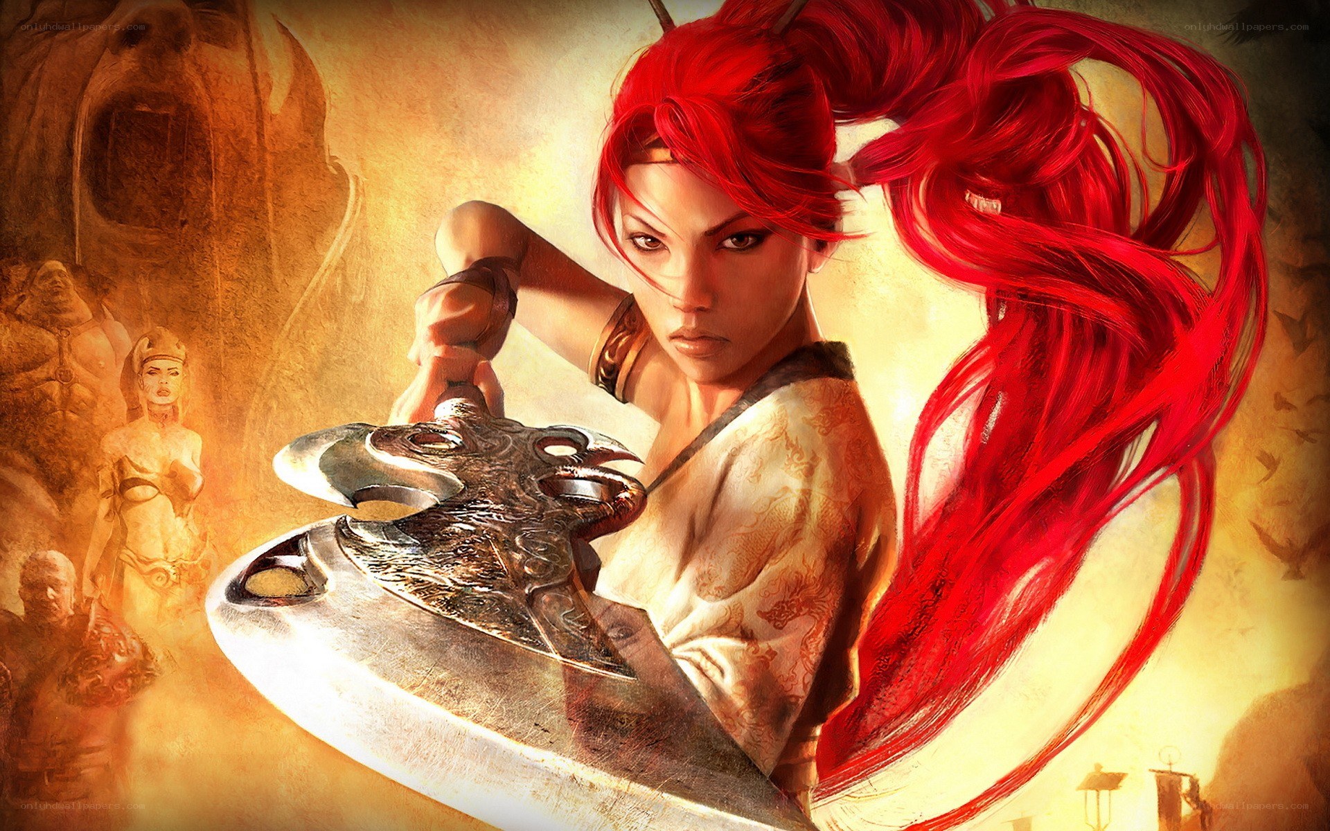 Red-haired warrior with axe