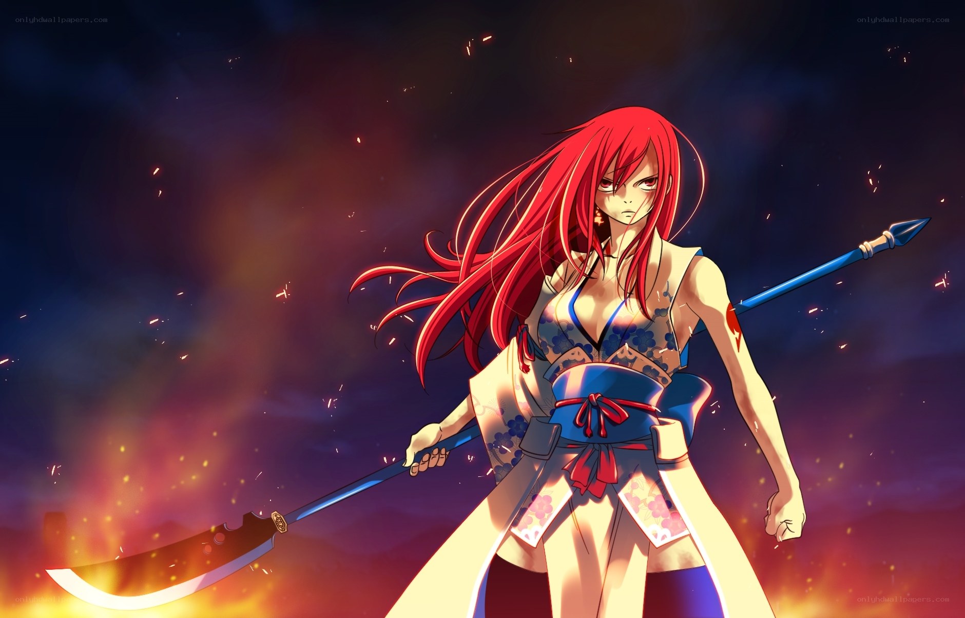 Red-haired warrior with dual blades